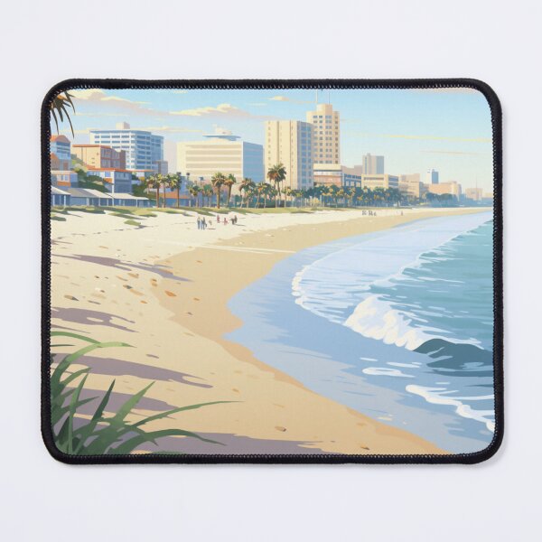 Item preview, A Vintage Travel Illustration of Long Beach - California - US designed and sold by GoodOldVintage.