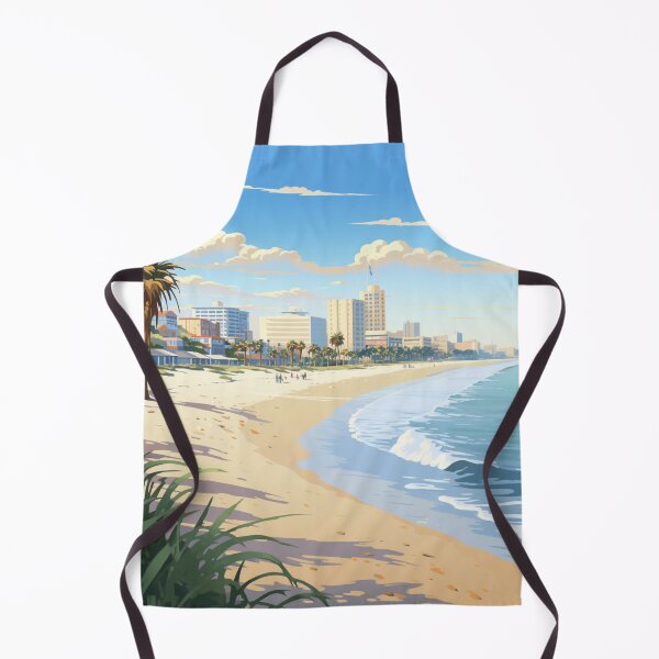 Item preview, A Vintage Travel Illustration of Long Beach - California - US designed and sold by GoodOldVintage.