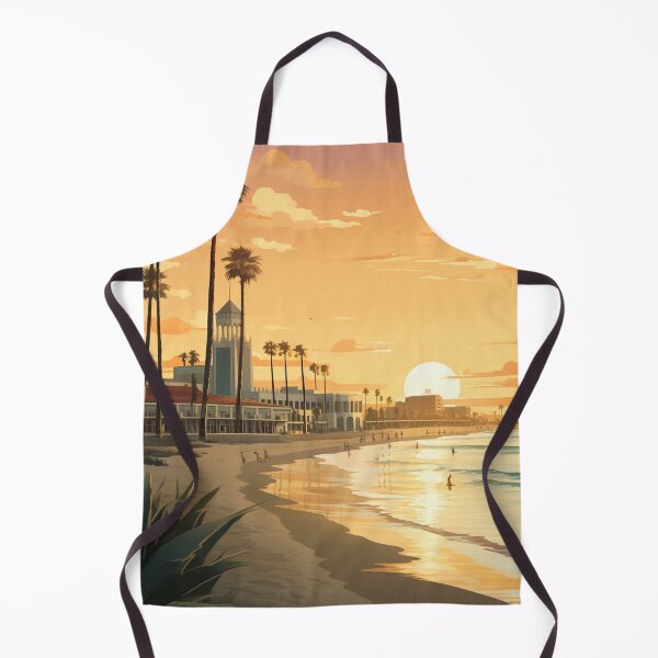 Item preview, A Vintage Travel Illustration of Long Beach - California - US designed and sold by GoodOldVintage.