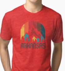 Retro Arkansas T Shirt for Men Women and Kids Tri-blend T-Shirt