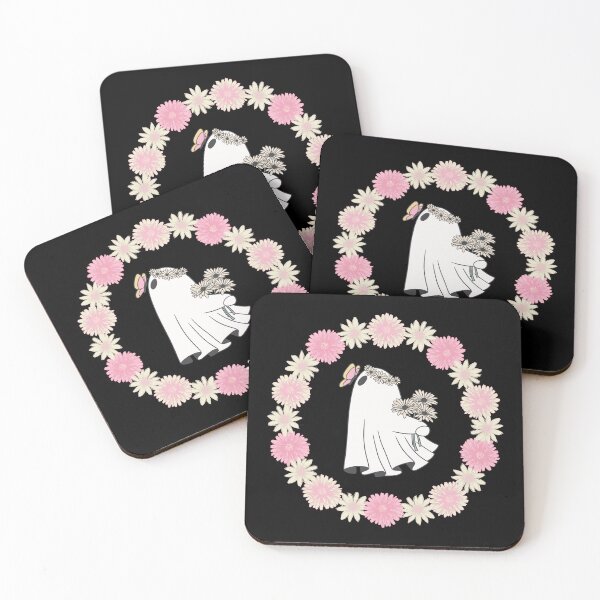 Item preview, Cute Pink Flower Butterfly Ghost Daisy Halloween Design designed and sold by doria-photos.