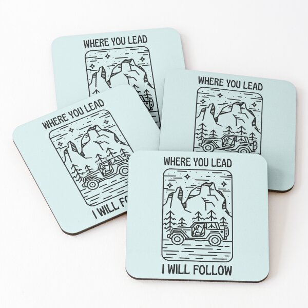 Item preview, Where You Lead I Will Follow - Car - Outdoors - White - Gilmore designed and sold by Wangnitokoto.