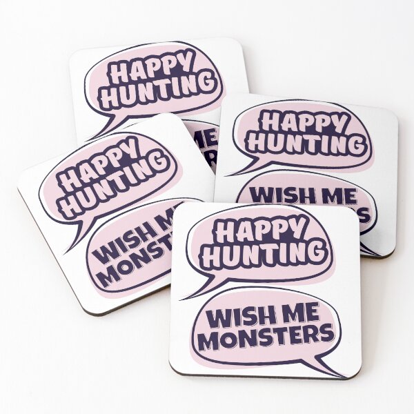 Item preview, Buffy the Vampire Slayer Quote - Happy Hunting designed and sold by humnoo.