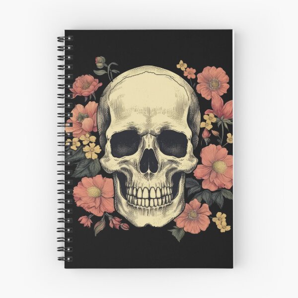 Item preview, Skull with flowers designed and sold by Merchgard.