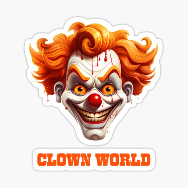 Item preview, Smiling Halloween creepy clown, Clown world designed and sold by cardsandmoreUG.