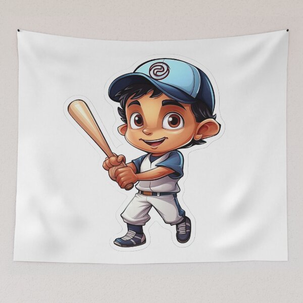 Item preview, Joyful kid playing baseball designed and sold by abmkf.