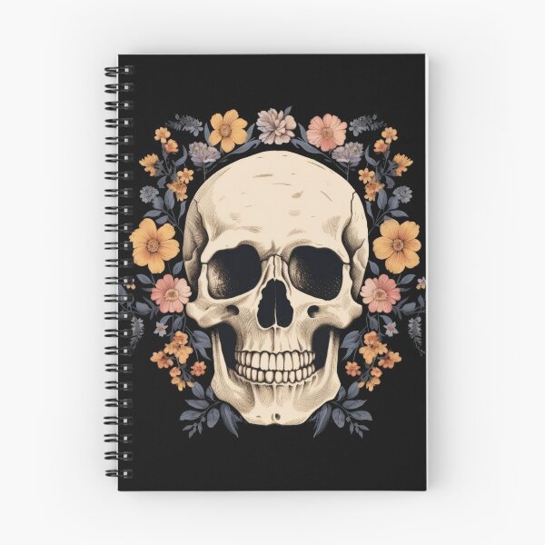 Item preview, Skull with flowers designed and sold by Merchgard.