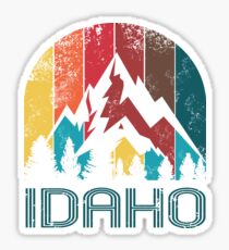 Retro Idaho Design for Men Women and Kids Sticker
