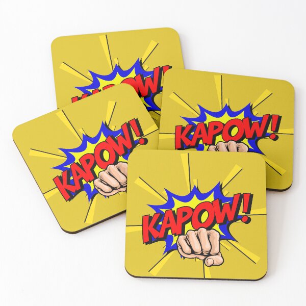 Item preview, KAPOW FIST PUNCH: Dynamic Action Art for Comic Enthusiasts and Superhero Fans designed and sold by RvinJo8.