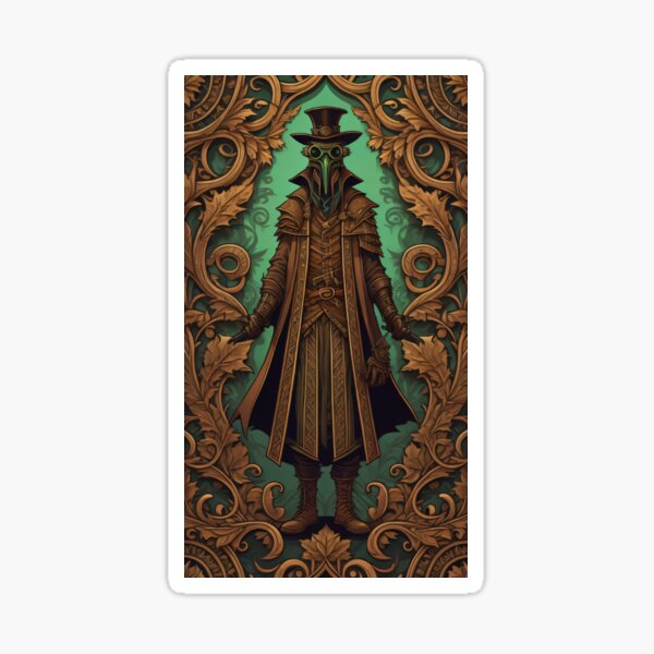Artikel-Vorschau von Vintage Pestdoktor SCP-049 Halloween Illustration Steampunk Druckmuster Goth, designt und verkauft von CoffeeIsATrip.