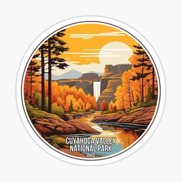 Vista previa del artículo con la obra «Parque Nacional del Valle de Cuyahoga (Ohio)», diseñado y vendido por digitalcupids.