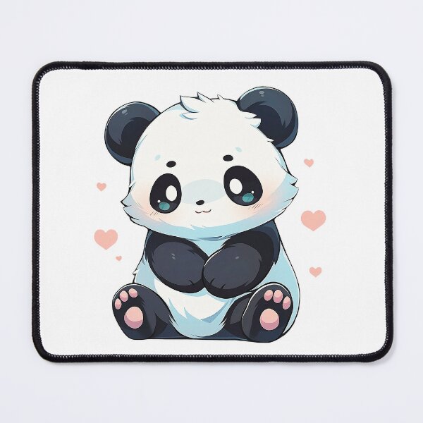 Patterned Mousepad Panda Ties