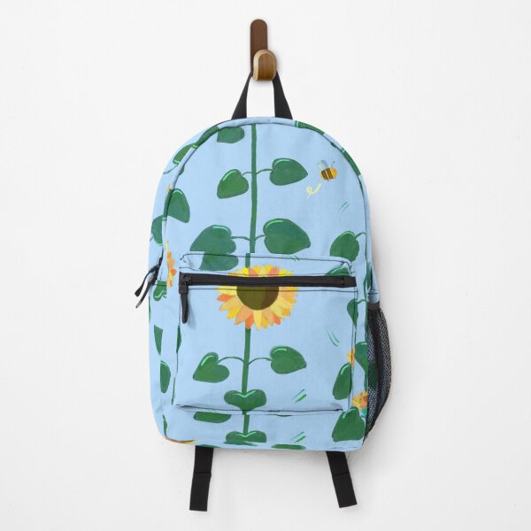 Item preview, August sunflowers and bees all over print designed and sold by Bohe.mie.an.