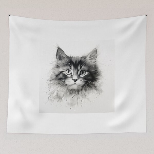 Item preview, black ink cat 02 designed and sold by Cozy-cat.