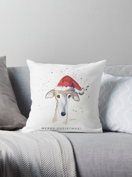 Dog Christmas Pillows Cushions for Sale Redbubble