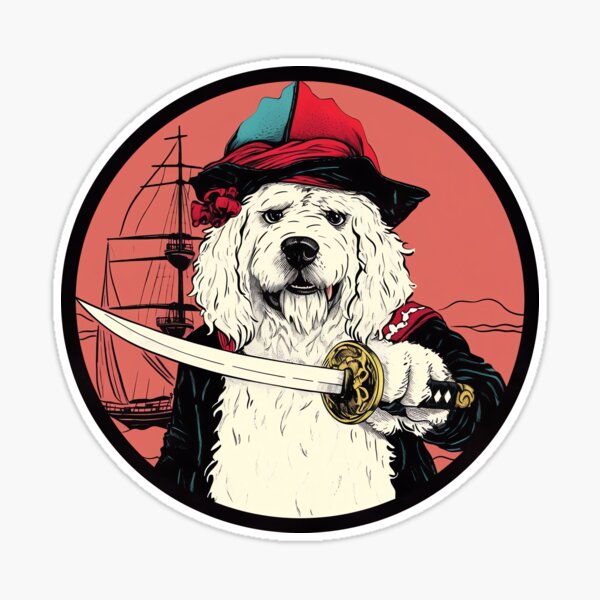 Old english sheepdog with tail (grey) Sticker for Sale by KiwiJP