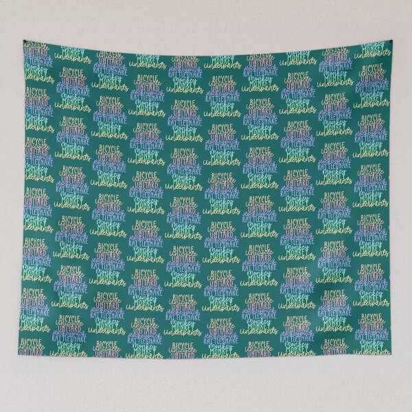 Item preview, Monkey Monkey Underpants Rainbow Fan Quote Black designed and sold by DovalinaRT.