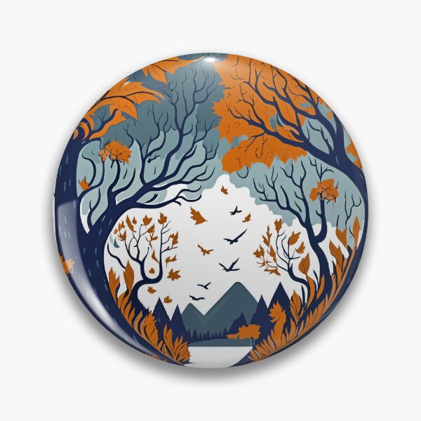 Item preview, Autumn landscape with mountains designed and sold by Garrulus glandarius.