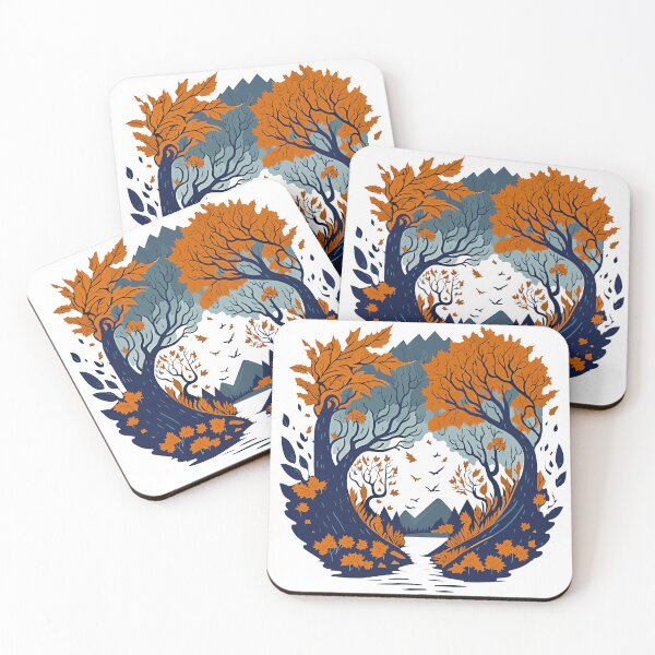 Item preview, Autumn landscape with mountains designed and sold by Garrulus glandarius.