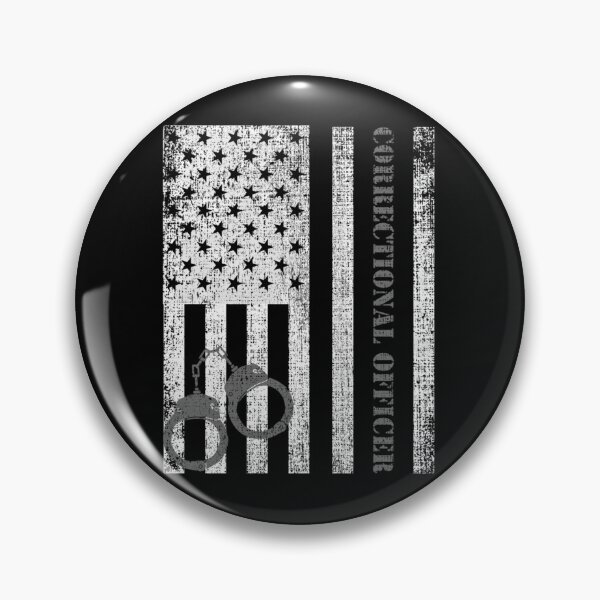 Item preview, Thin Line Correctional Prison Officer American Flag	 designed and sold by mtbcfqyhn23.