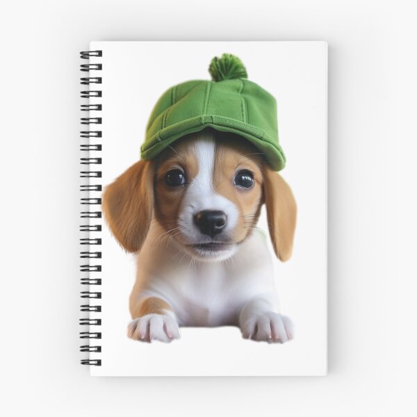 Item preview, Cute puppy with green cap designed and sold by Dreamtodream.