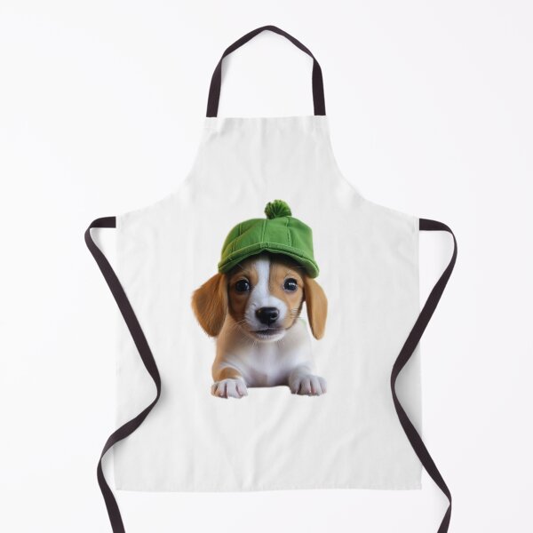 Item preview, Cute puppy with green cap designed and sold by Dreamtodream.