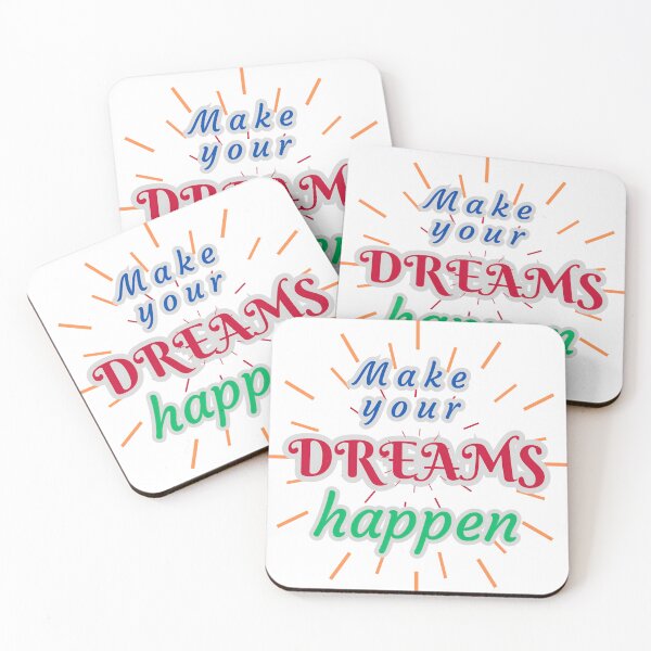 Item preview, Motivational quote make your dreams happen designed and sold by PTB Art Design.