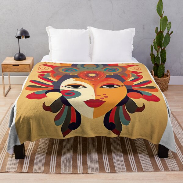 Item preview, Woman in Colorful Tribal Art designed and sold by artify-visions.