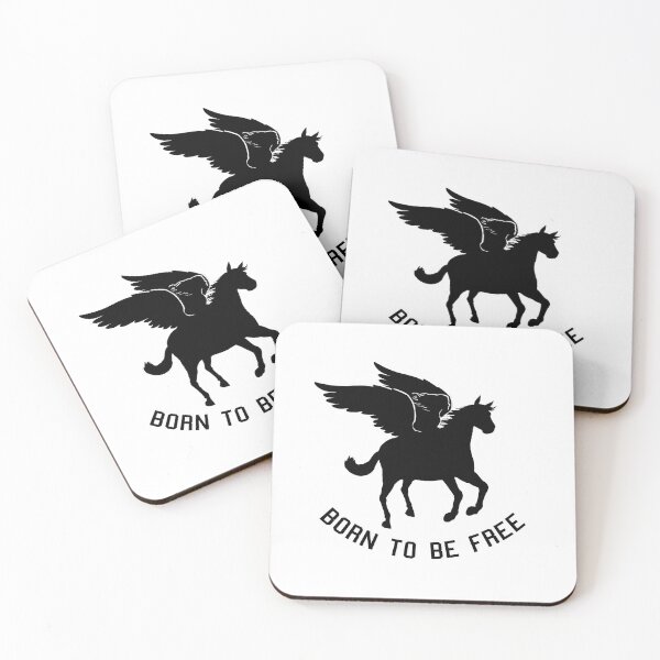 Item preview, Born 2 be free - Pegasus and rider silhoutte designed and sold by Cestlavie088.