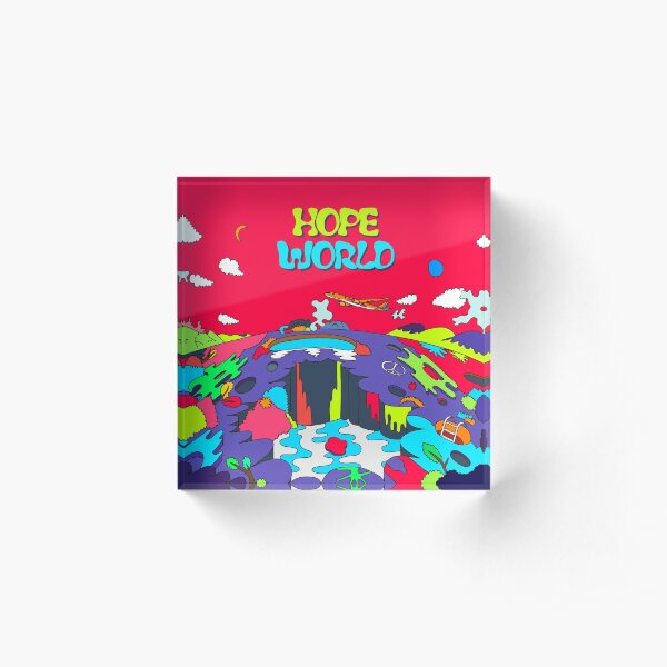 Hope World Acrylic Block
