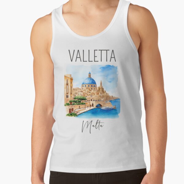 トップス MEDI MALTA SCENERY TANK TOP Malta Valletta Tank Tops for Sale | Redbubble