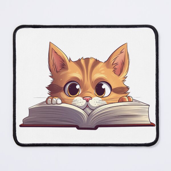 Item preview, Cat peeking book designed and sold by TitaniaAlley.