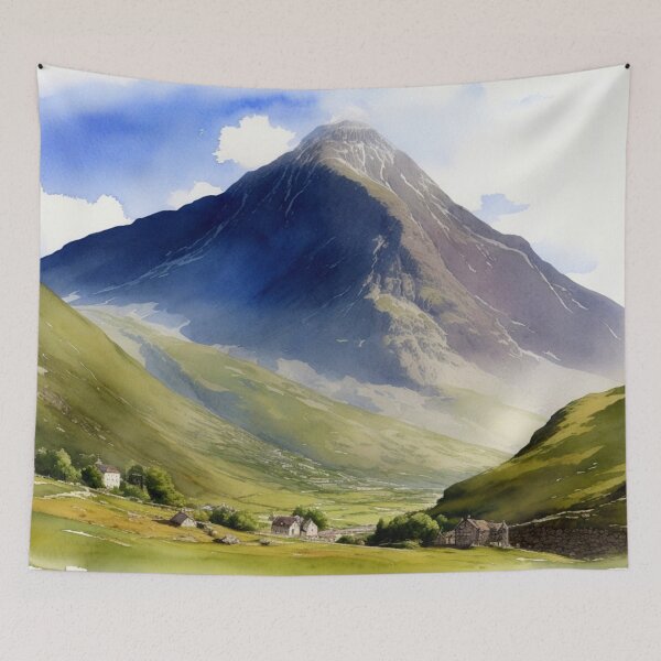 Item preview, Watercolor Design of Highlands - Scotland  designed and sold by Sketch-Shack.