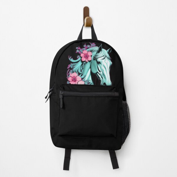 Item preview, Blue horse floral  designed and sold by Roxburylane.