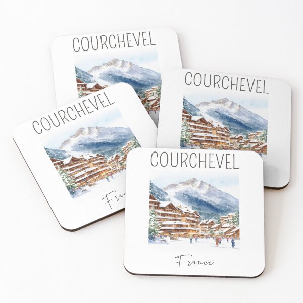 Item preview, Watercolor Design of Courchevel - France  designed and sold by Sketch-Shack.