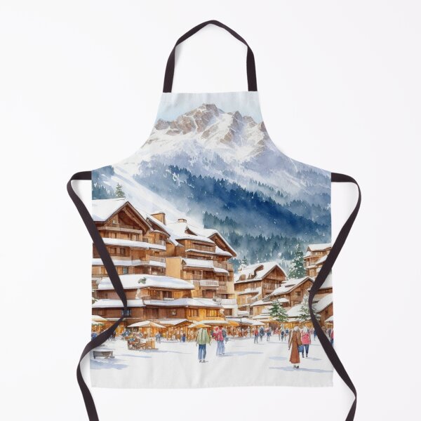 Item preview, Watercolor Design of Courchevel - France designed and sold by Sketch-Shack.