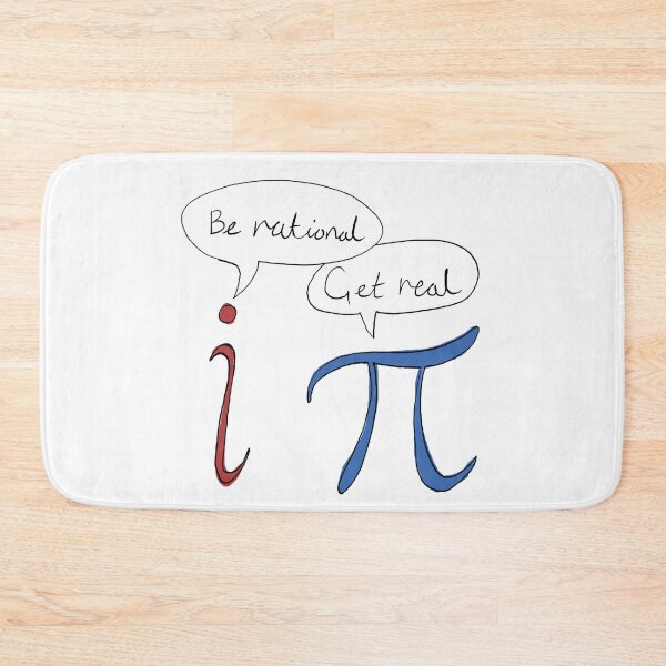 Item preview, Imaginary vs Pi: 'Be Rational, Get Real' Math Pun Shirt designed and sold by stilo29.