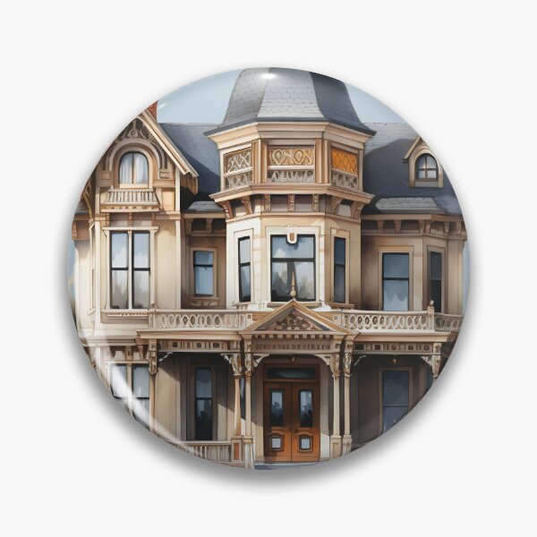 Item preview, Tall Beige Victorian House designed and sold by BradCow.