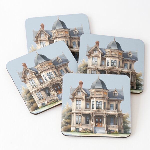 Item preview, Tall Beige Victorian House designed and sold by BradCow.