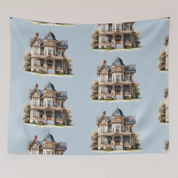 Item preview, Tall Beige Victorian House designed and sold by BradCow.