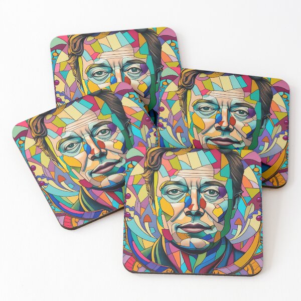 Item preview, Elon Musk in tainted glass designed and sold by BeataPolok.