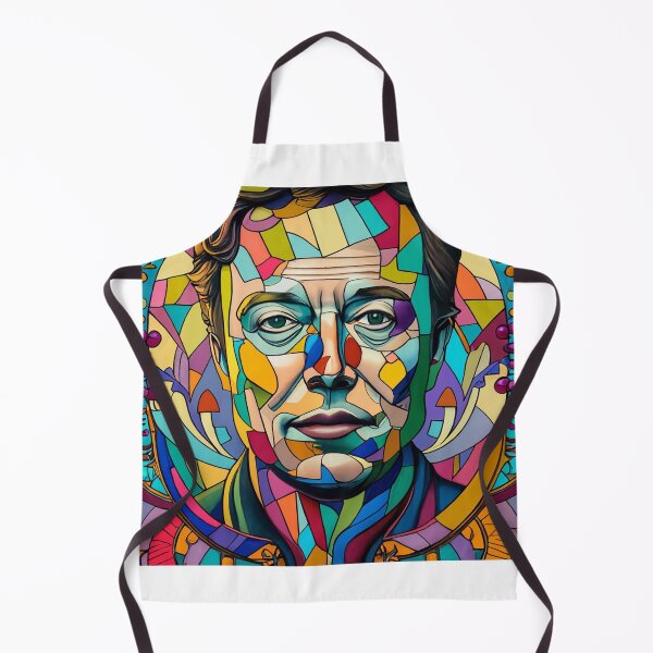 Aperçu de l'œuvre Elon Musk en verre teinté créée et vendue par BeataPolok.