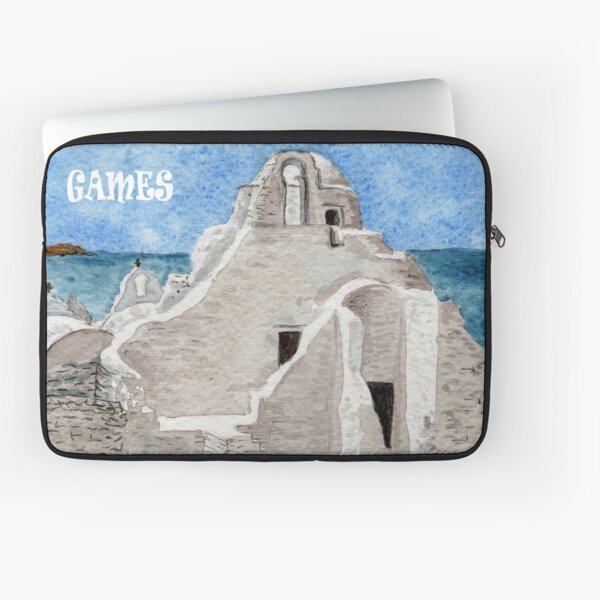 Item preview, Mykonos Chapel Greek Island watercolor game designed and sold by Zamen.