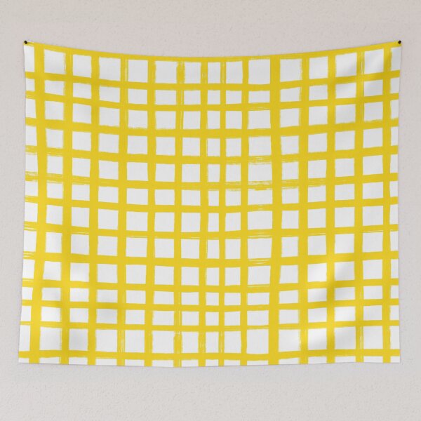 Item preview, Yellow and White Grid in Freehand Sketch  designed and sold by OneThreeSix.
