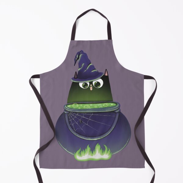 Item preview, Witch Cat Cauldron Potion Print designed and sold by Julia Sol.