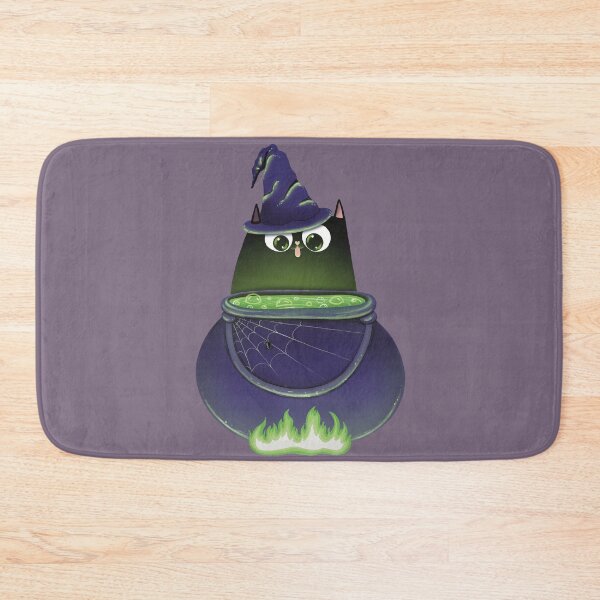 Item preview, Witch Cat Cauldron Potion Print designed and sold by Julia Sol.