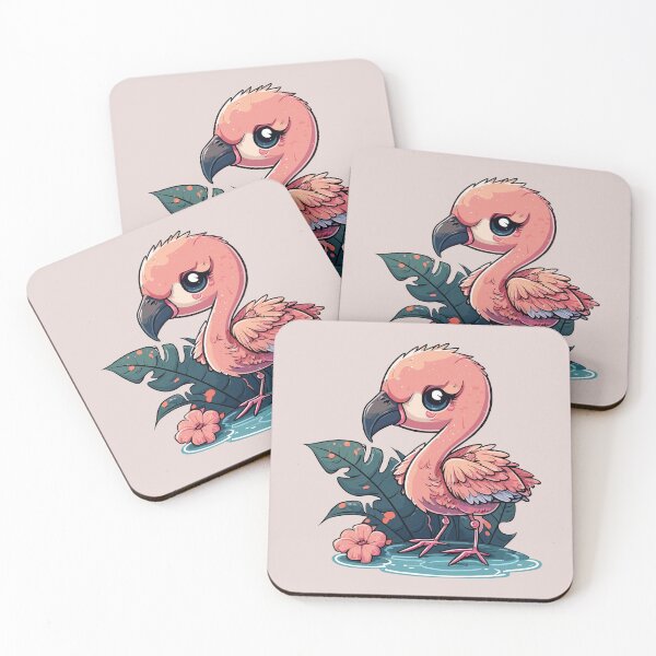 Item preview, Cute Chibi Famingo designed and sold by Monkey-Bar.