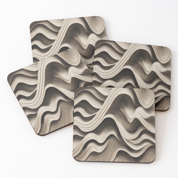 Item preview, Light Color Wavy Lines designed and sold by SilentSpirits.