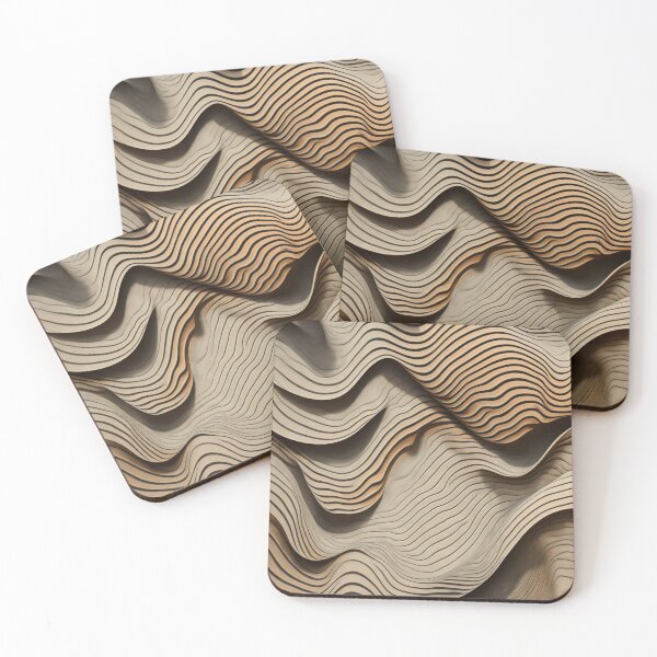 Item preview, Dark Color Wavy Lines designed and sold by SilentSpirits.
