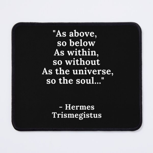 Item preview, hermeticism quote designed and sold by Beyond The Veil.